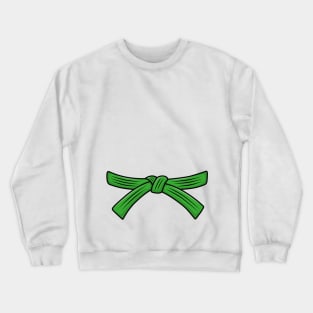 ITF Taekwon-Do costume Green belt 6th gup test Crewneck Sweatshirt